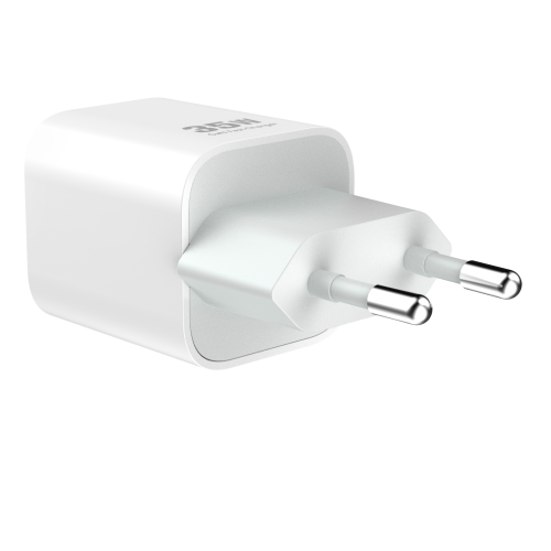 GaN Charger 35W European Standard Plug with 2 Ports White Color